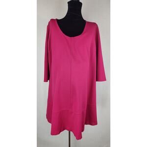 The nines by hatch Top Womens L pink Maternity pregnancy pregnant baby bump